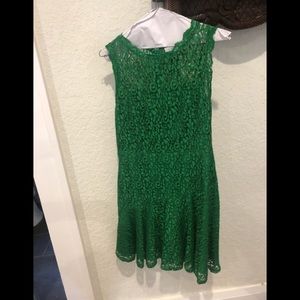 Beautiful green cocktail dress.